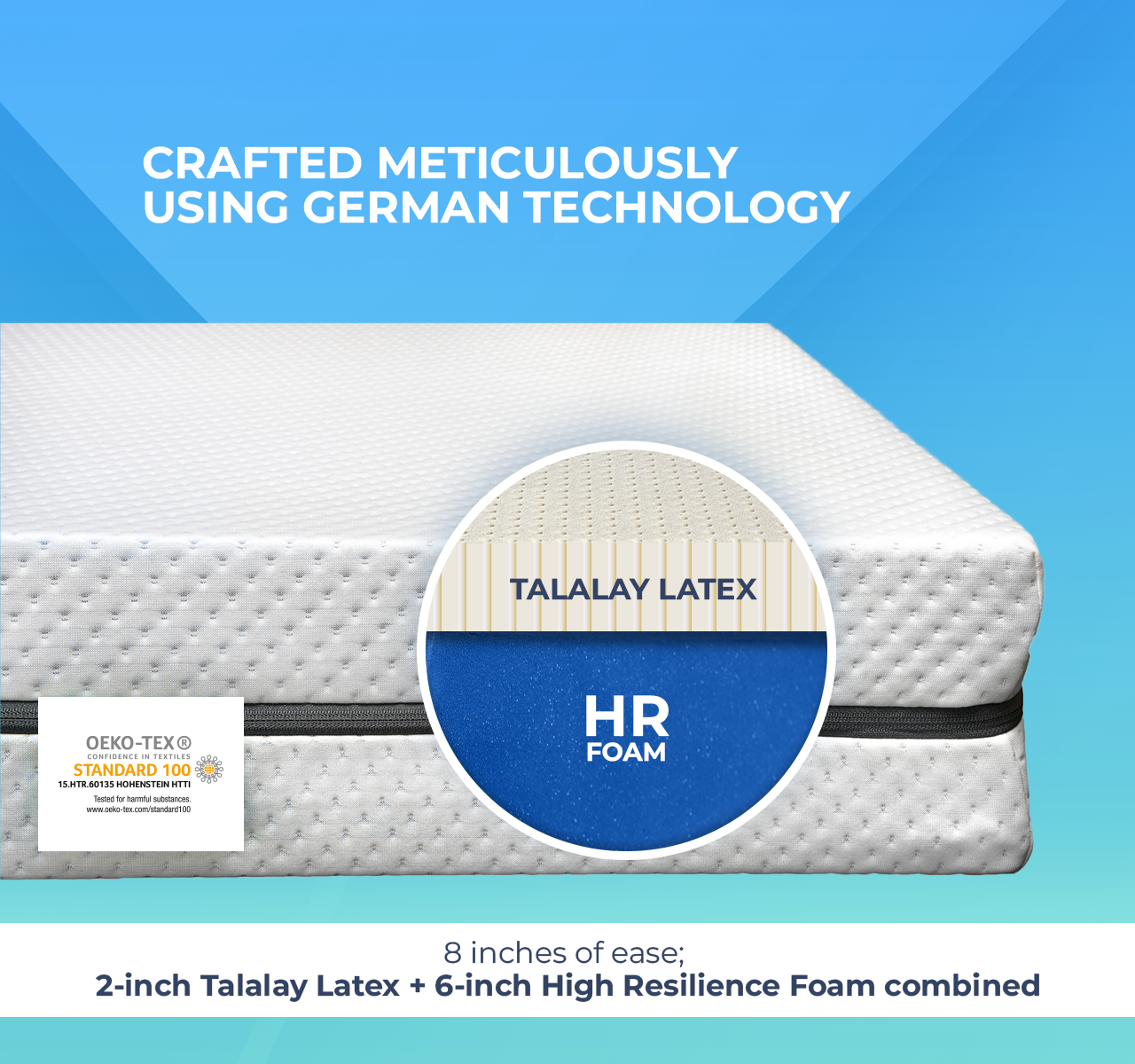 Thomsen 2inch Latex Mattress (8 inch)