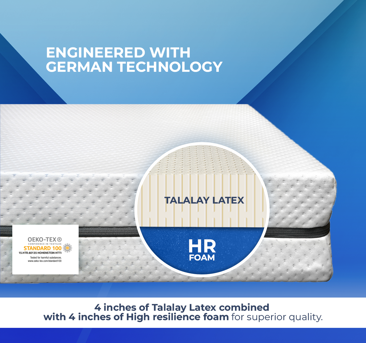 Thomsen 4inch Latex Mattress (8 inch)